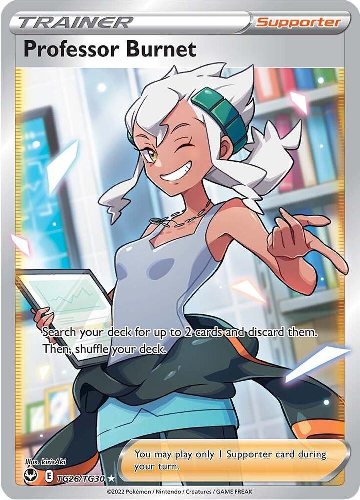 Professor Burnet - TG26/TG30 | Ultra Rare | (SWSH12: TG | SWSH12: Silver Tempest Trainer Gallery)