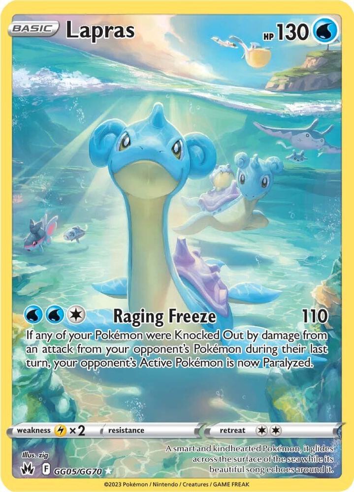 Lapras - GG05/GG70 | Ultra Rare | (CRZ:GG | SWSH: Crown Zenith: Galarian Gallery)