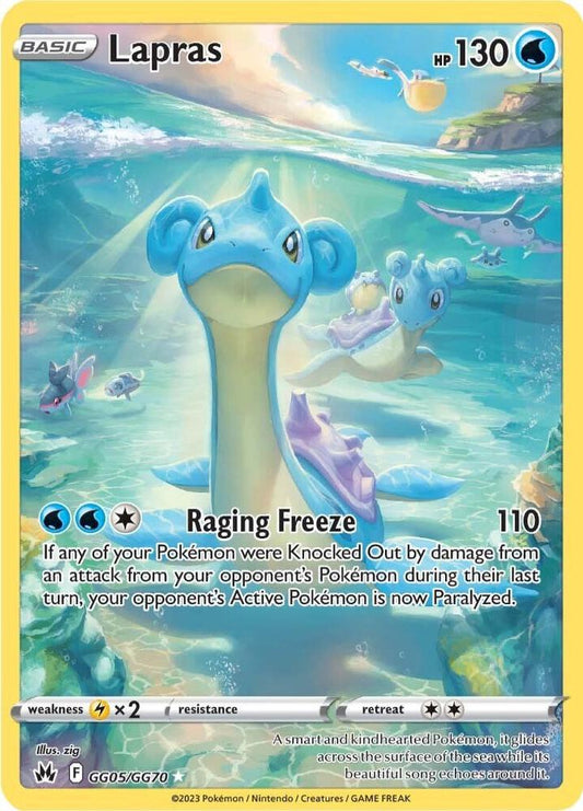 Lapras - GG05/GG70 | Ultra Rare | (CRZ:GG | SWSH: Crown Zenith: Galarian Gallery)