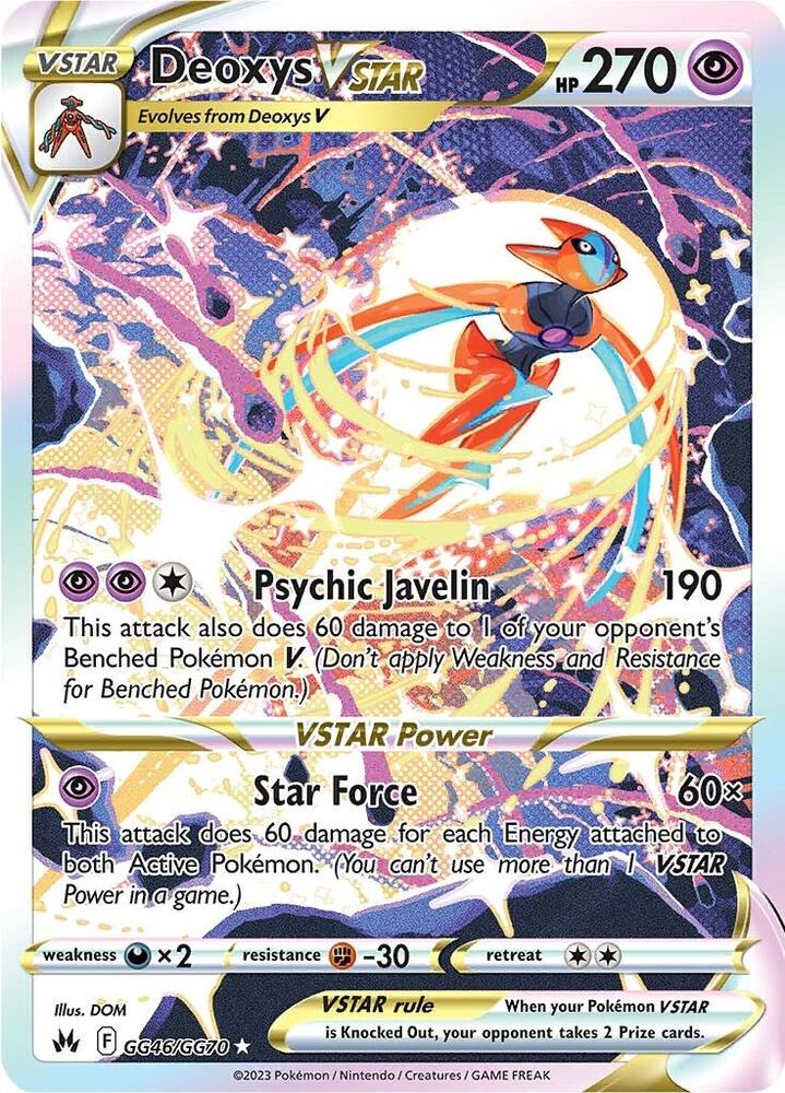 Deoxys VSTAR - GG46/GG70 | Ultra Rare | (CRZ:GG | SWSH: Crown Zenith: Galarian Gallery)