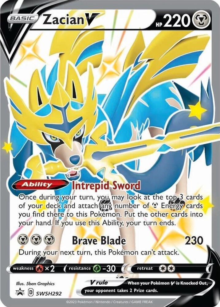 Zacian V (Shiny) - SWSH292 | Promo | (SWSD | SWSH: Sword & Shield Promo Cards)