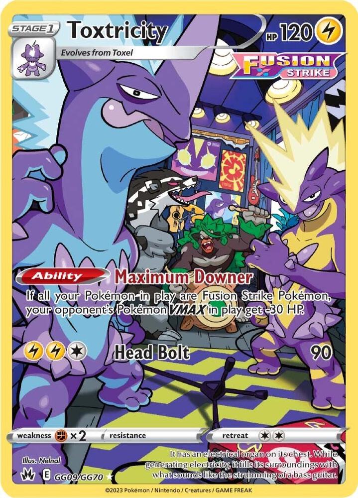 Toxtricity - GG09/GG70 | Ultra Rare | (CRZ:GG | SWSH: Crown Zenith: Galarian Gallery)
