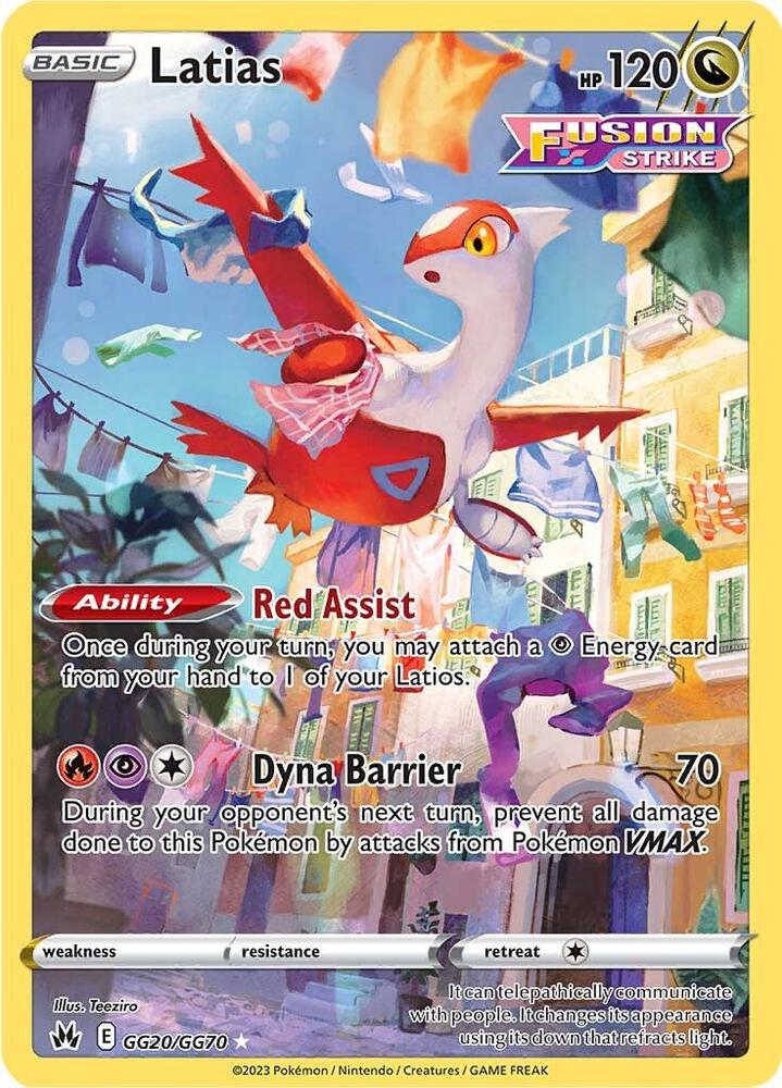 Latias - GG20/GG70 | Ultra Rare | (CRZ:GG | SWSH: Crown Zenith: Galarian Gallery)