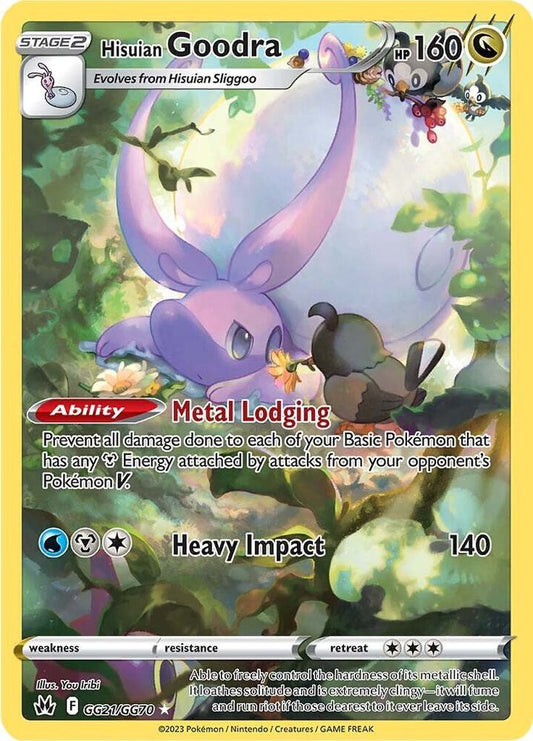 Hisuian Goodra - GG21/GG70 | Ultra Rare | (CRZ:GG | SWSH: Crown Zenith: Galarian Gallery)