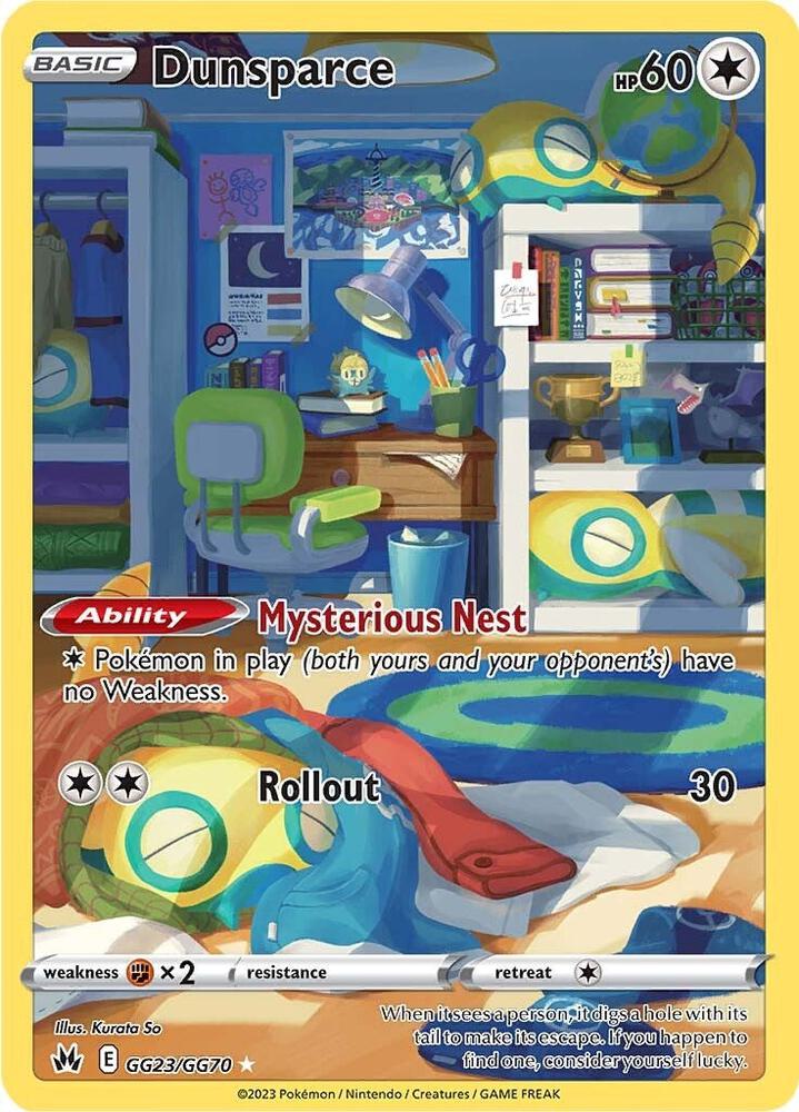 Dunsparce - GG23/GG70 | Ultra Rare | (CRZ:GG | SWSH: Crown Zenith: Galarian Gallery)