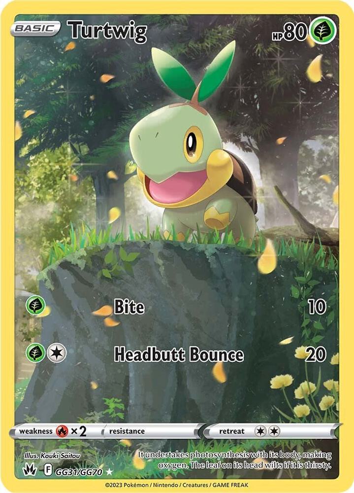 Turtwig - GG31/GG70 | Ultra Rare | (CRZ:GG | SWSH: Crown Zenith: Galarian Gallery)