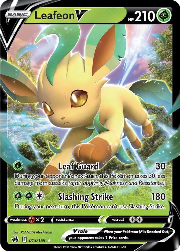 Leafeon V - 013/159 | Ultra Rare | (CRZ | SWSH: Crown Zenith)