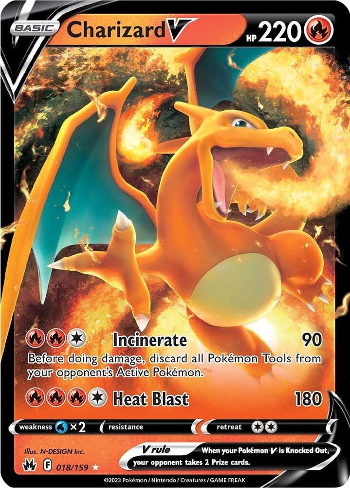 Charizard V - 018/159 | Ultra Rare | (CRZ | SWSH: Crown Zenith)