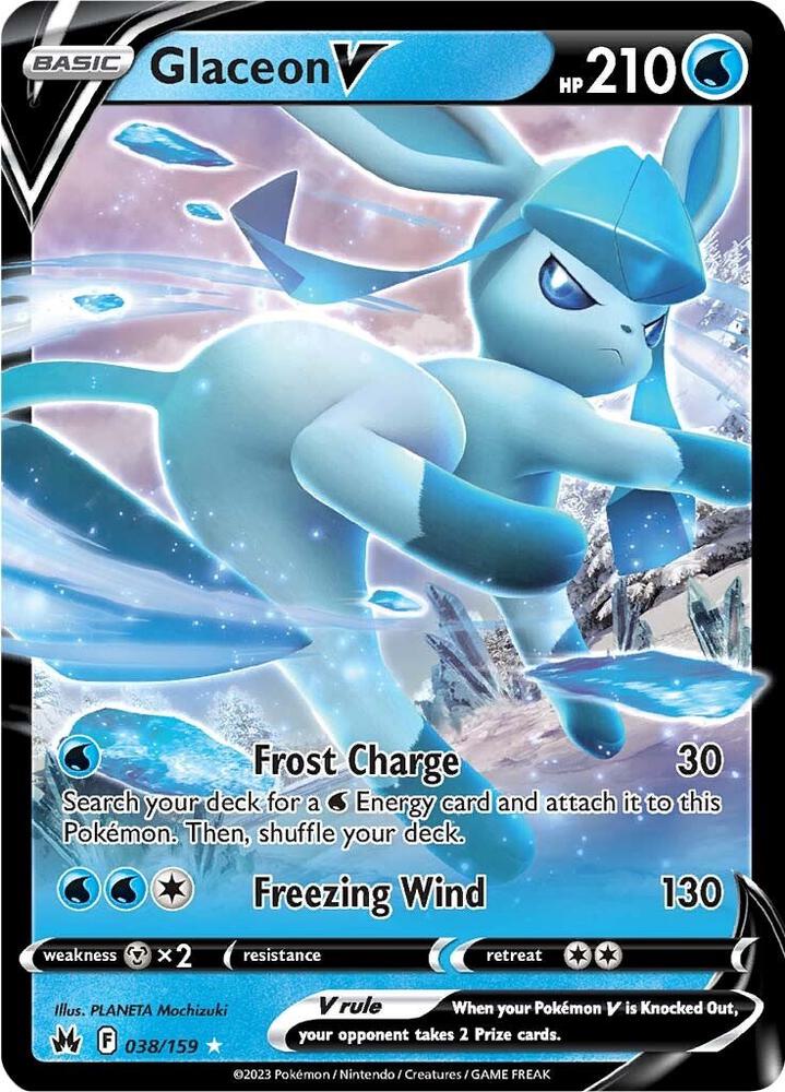 Glaceon V - 038/159 | Ultra Rare | (CRZ | SWSH: Crown Zenith)