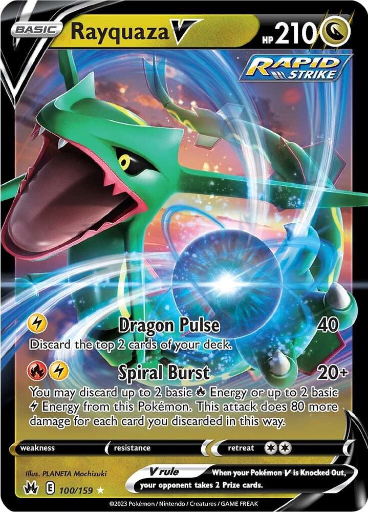 Rayquaza V - 100/159 | Ultra Rare | (CRZ | SWSH: Crown Zenith)