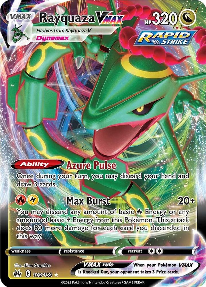 Rayquaza VMAX (102) - 102/159 | Ultra Rare | (CRZ | SWSH: Crown Zenith)
