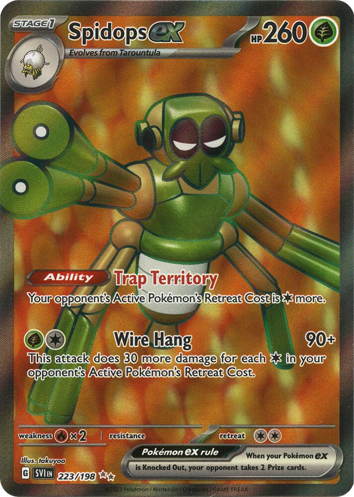 Spidops ex - 223/198 | Ultra Rare | (SVI | SV01: Scarlet & Violet Base Set)