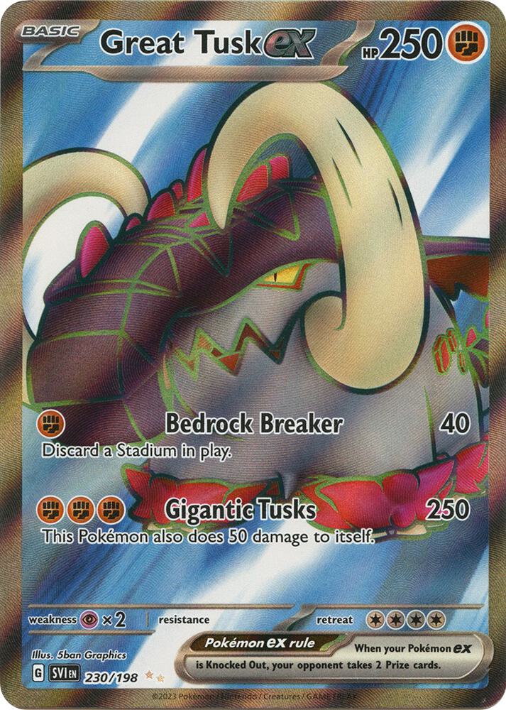 Great Tusk ex - 230/198 | Ultra Rare | (SVI | SV01: Scarlet & Violet Base Set)