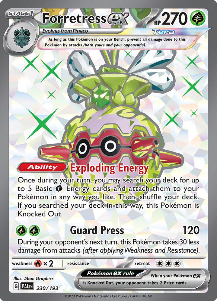 Forretress ex - 230/193 | Ultra Rare | (PAL | SV02: Paldea Evolved)