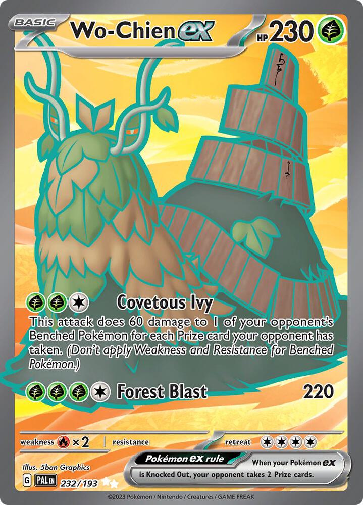 Wo-Chien ex - 232/193 | Ultra Rare | (PAL | SV02: Paldea Evolved)
