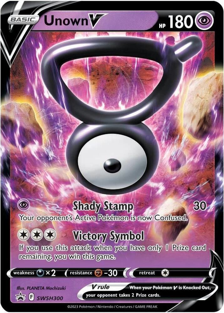 Unown V - SWSH300 | Promo | (SWSD | SWSH: Sword & Shield Promo Cards)