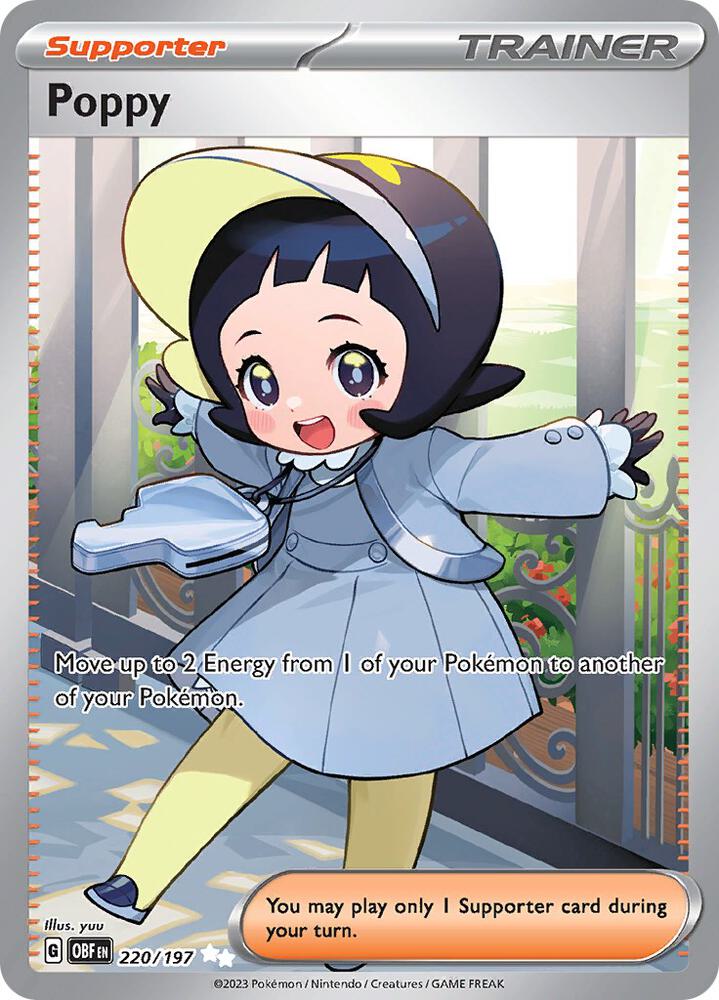Poppy - 220/197 | Ultra Rare | (OBF | SV03: Obsidian Flames)