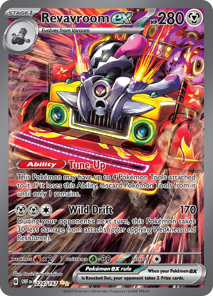 Revavroom ex - 224/197 | Special Illustration Rare | (OBF | SV03: Obsidian Flames)