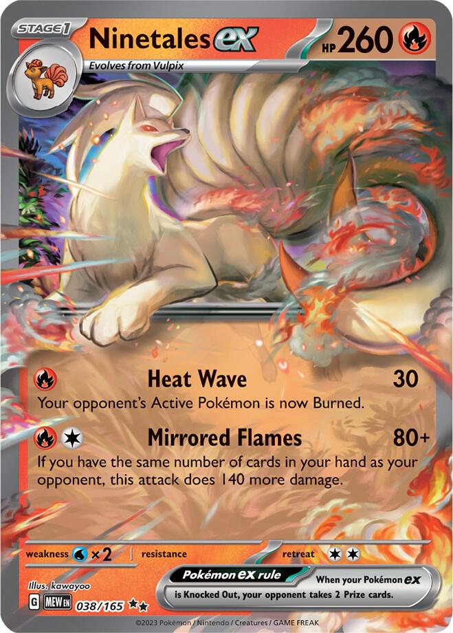 Ninetales ex - 038/165 | Double Rare | (MEW | SV: Scarlet & Violet 151)