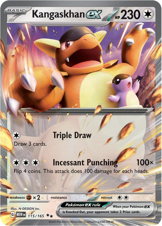 Kangaskhan ex - 115/165 | Double Rare | (MEW | SV: Scarlet & Violet 151)