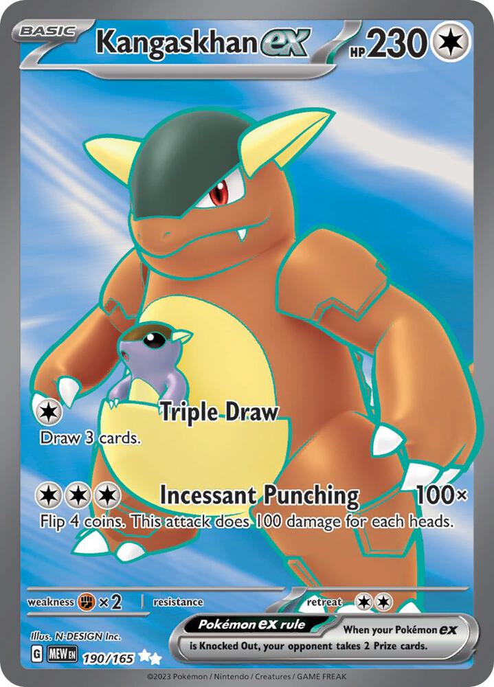 Kangaskhan ex - 190/165 | Ultra Rare | (MEW | SV: Scarlet & Violet 151)