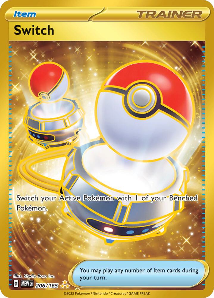 Switch - 206/165 | Hyper Rare | (MEW | SV: Scarlet & Violet 151)