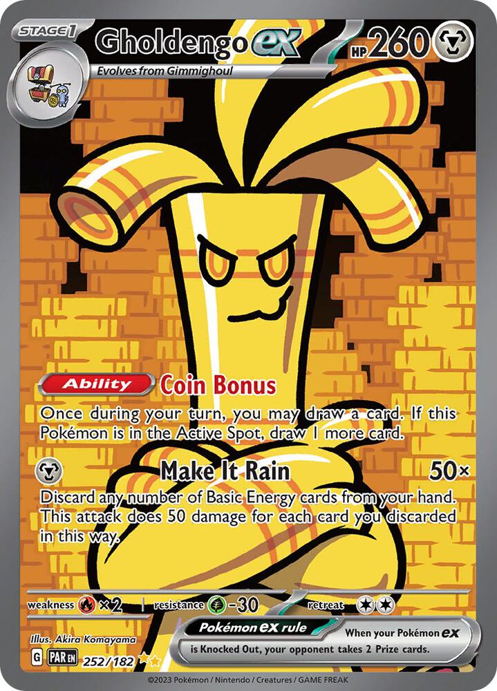 Gholdengo ex - 252/182 | Special Illustration Rare | (PAR | SV04: Paradox Rift)