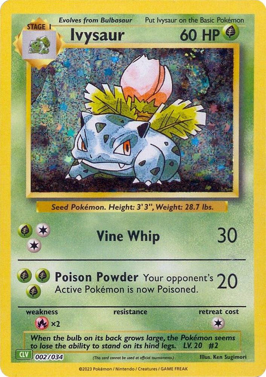 Ivysaur - 002/034 | Classic Collection | (CL | Trading Card Game Classic)
