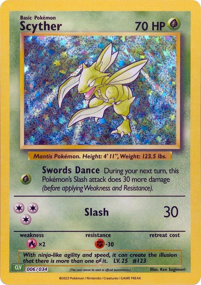 Scyther - 006/034 | Classic Collection | (CL | Trading Card Game Classic)