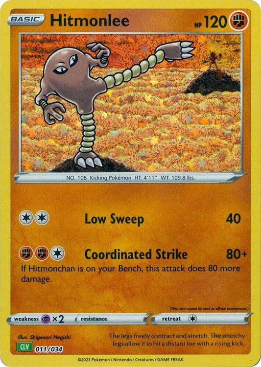 Hitmonlee - 011/034 | Classic Collection | (CL | Trading Card Game Classic)