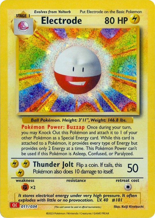 Electrode - 011/034 | Classic Collection | (CL | Trading Card Game Classic)