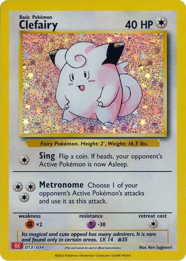 Clefairy - 013/034 | Classic Collection | (CL | Trading Card Game Classic)