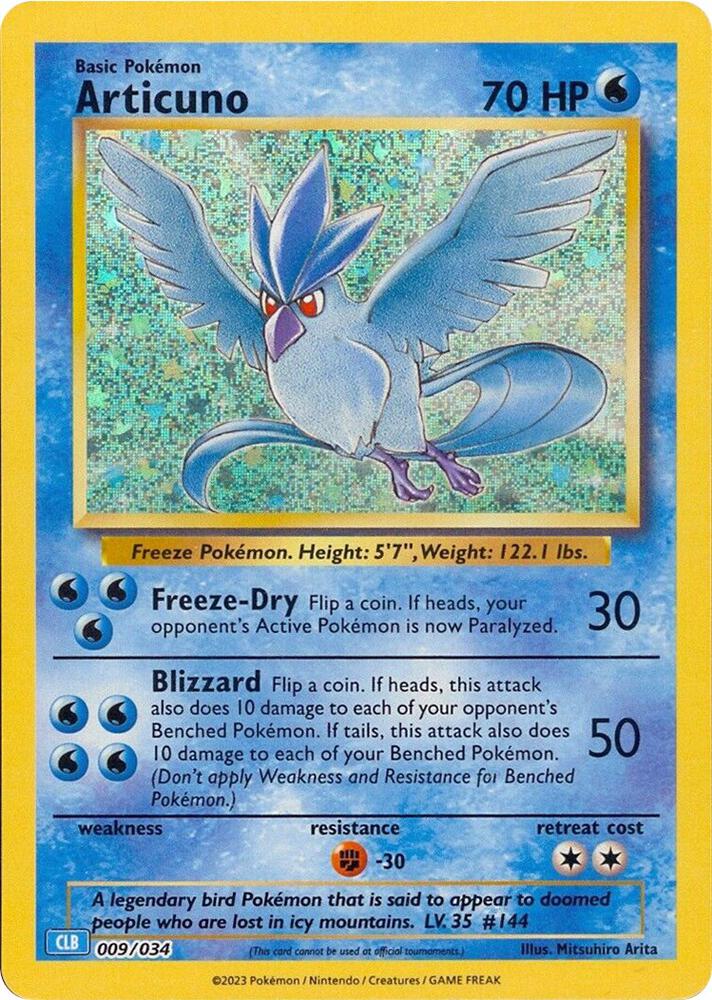 Articuno - 009/034 | Classic Collection | (CL | Trading Card Game Classic)