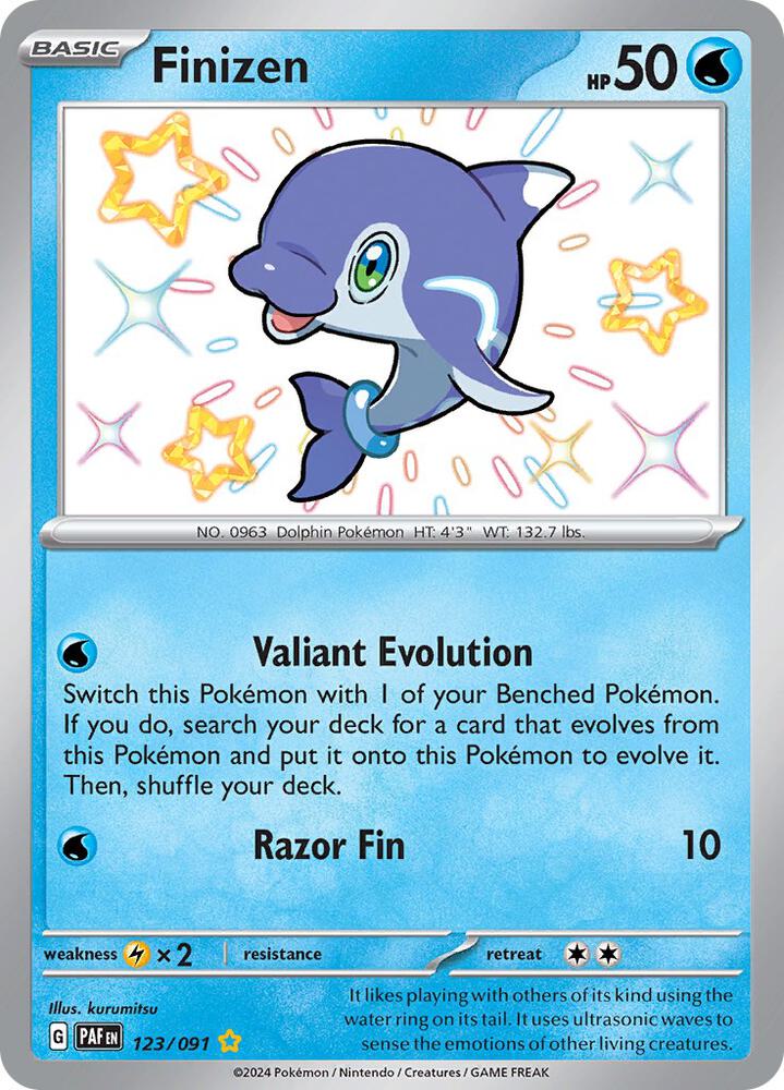 Finizen - 123/091 | Shiny Rare | (PAF | SV: Paldean Fates)
