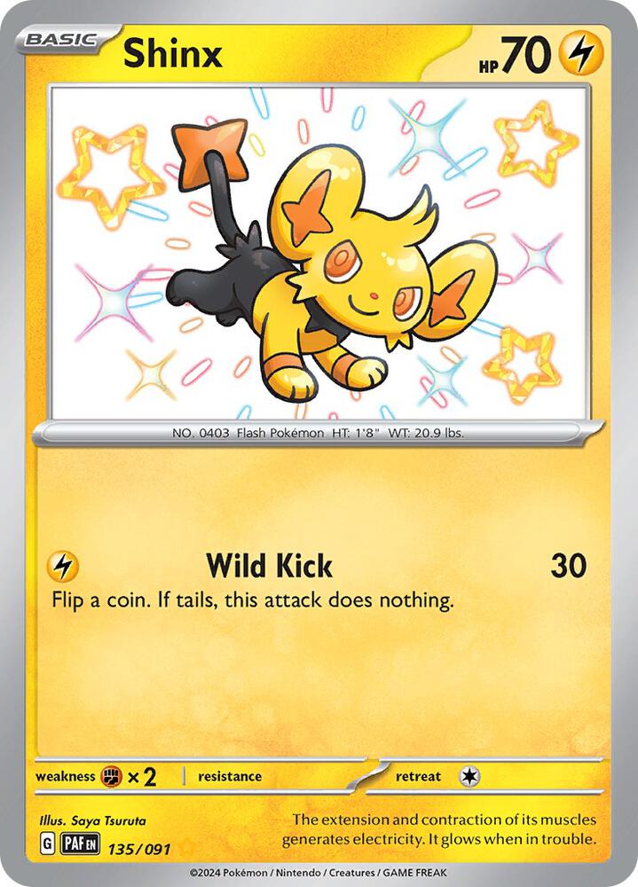Shinx - 135/091 | Shiny Rare | (PAF | SV: Paldean Fates)