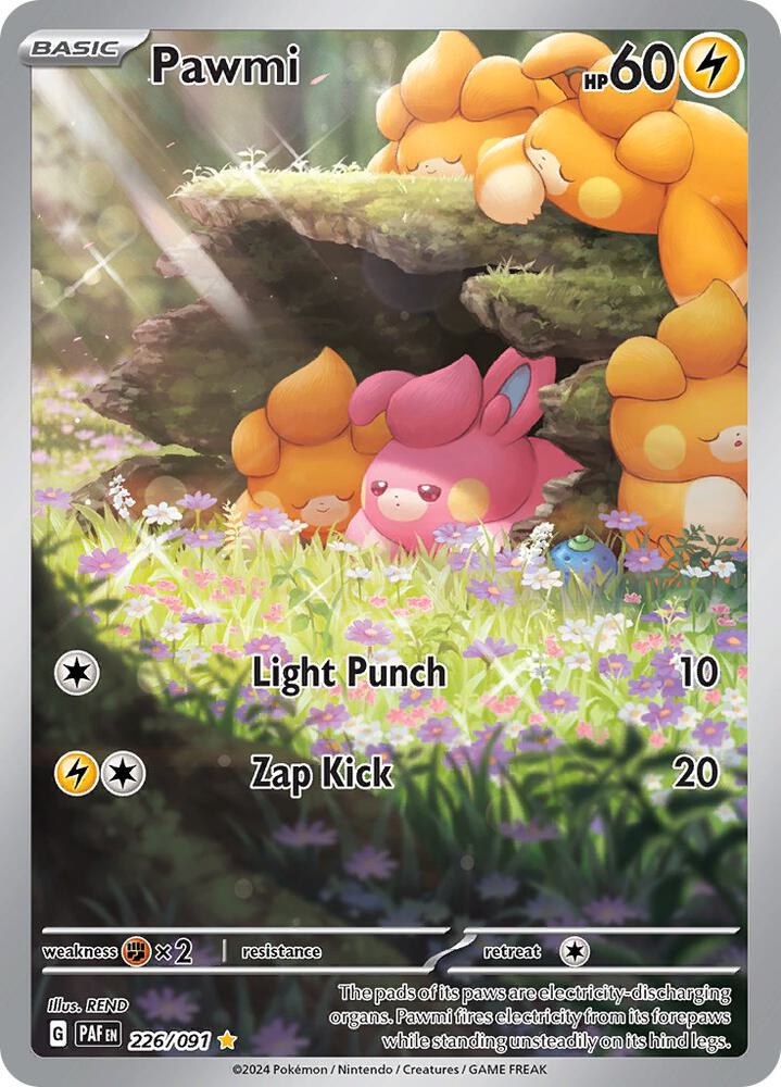 Pawmi - 226/091 | Illustration Rare | (PAF | SV: Paldean Fates)