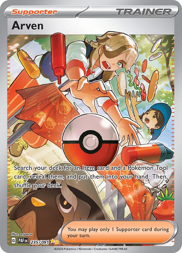 Arven - 235/091 | Special Illustration Rare | (PAF | SV: Paldean Fates)