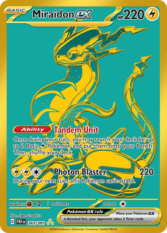 Miraidon ex - 243/091 | Hyper Rare | (PAF | SV: Paldean Fates)