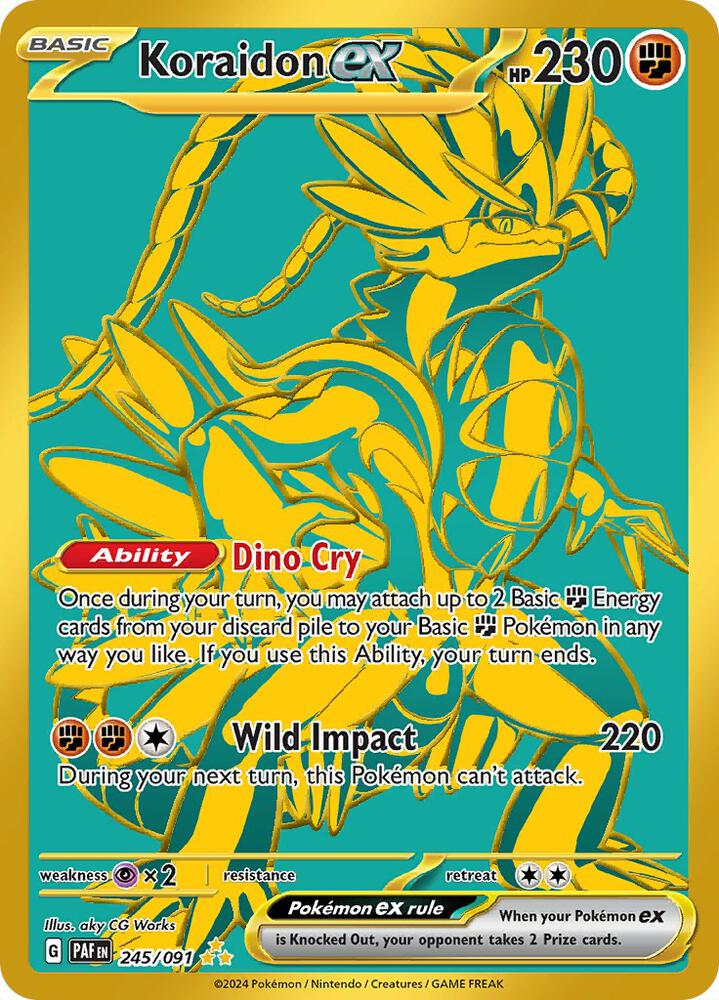 Koraidon ex - 245/091 | Hyper Rare | (PAF | SV: Paldean Fates)