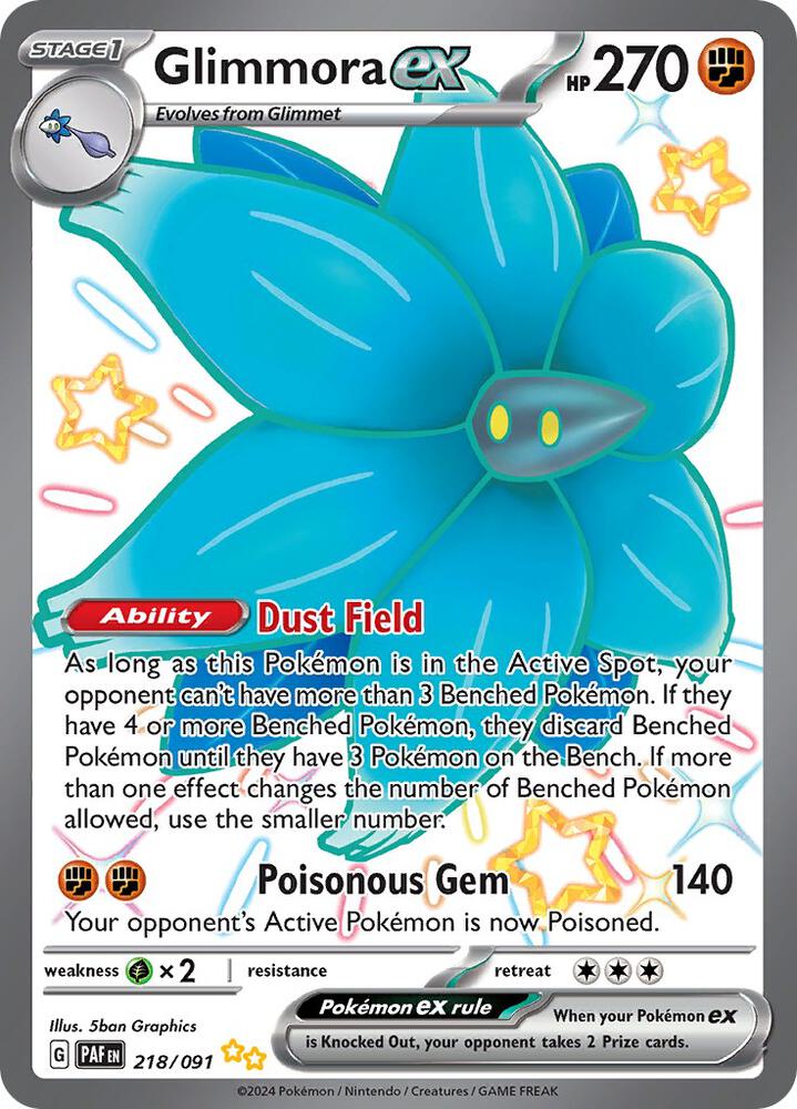 Glimmora ex - 218/091 | Shiny Ultra Rare | (PAF | SV: Paldean Fates)