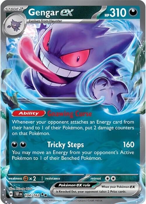 Gengar ex - 104/162 | Double Rare | (TEF | SV05: Temporal Forces)