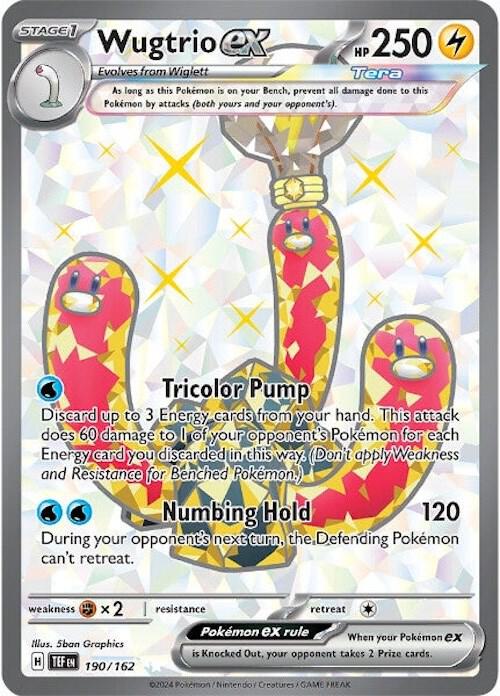 Wugtrio ex - 190/162 | Ultra Rare | (TEF | SV05: Temporal Forces)
