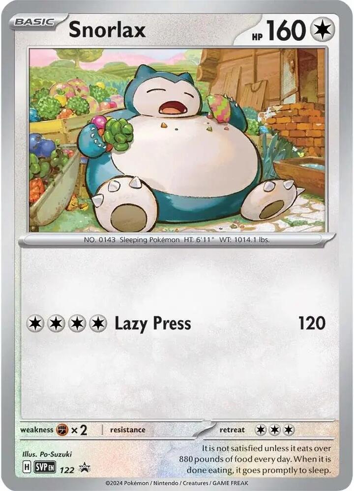 Snorlax - 122 | Promo | (SVP | SV: Scarlet & Violet Promo Cards)