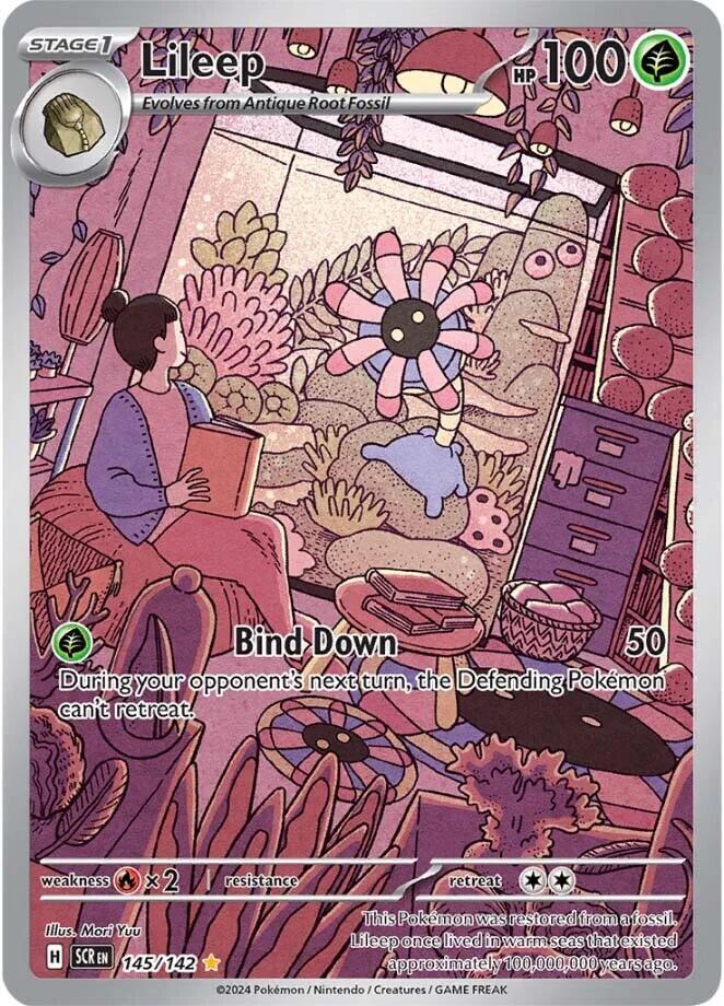 Lileep - 145/142 | Illustration Rare | (SCR | SV07: Stellar Crown)