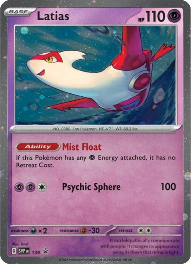 Latias (Cosmo Holo) - 139 | Promo | (SVP | SV: Scarlet & Violet Promo Cards)