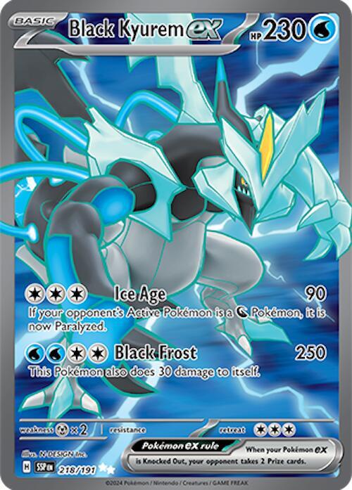 Black Kyurem ex - 218/191 | Ultra Rare | (SSP | SV08: Surging Sparks)