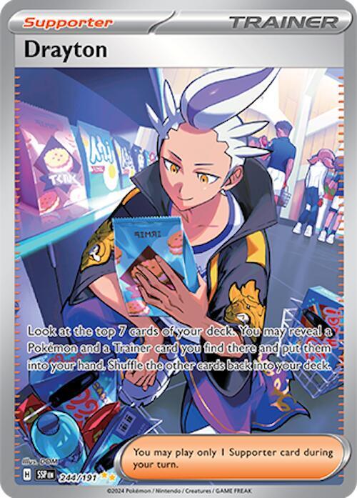 Drayton - 244/191 | Special Illustration Rare | (SSP | SV08: Surging Sparks)