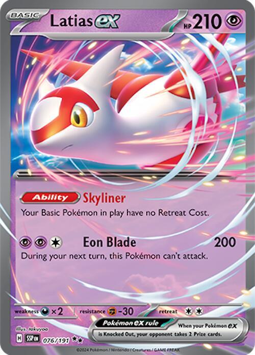 Latias ex - 076/191 | Double Rare | (SSP | SV08: Surging Sparks)