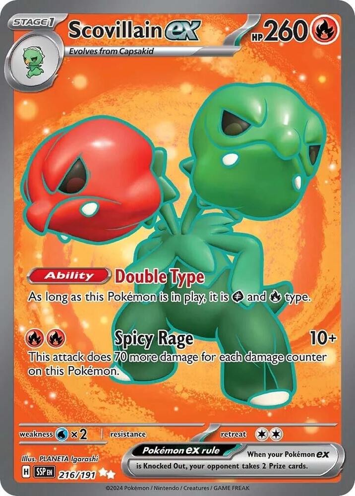 Scovillain ex - 216/191 | Ultra Rare | (SSP | SV08: Surging Sparks)
