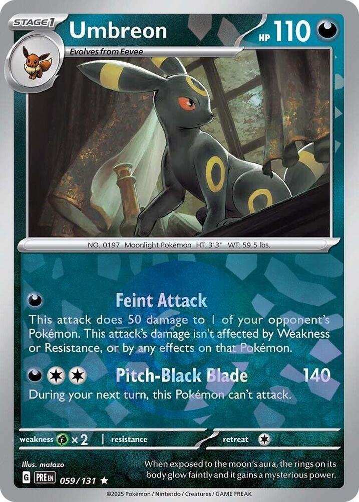 Umbreon (Poke Ball Pattern) - 059/131 | Rare | (PRE | SV: Prismatic Evolutions)